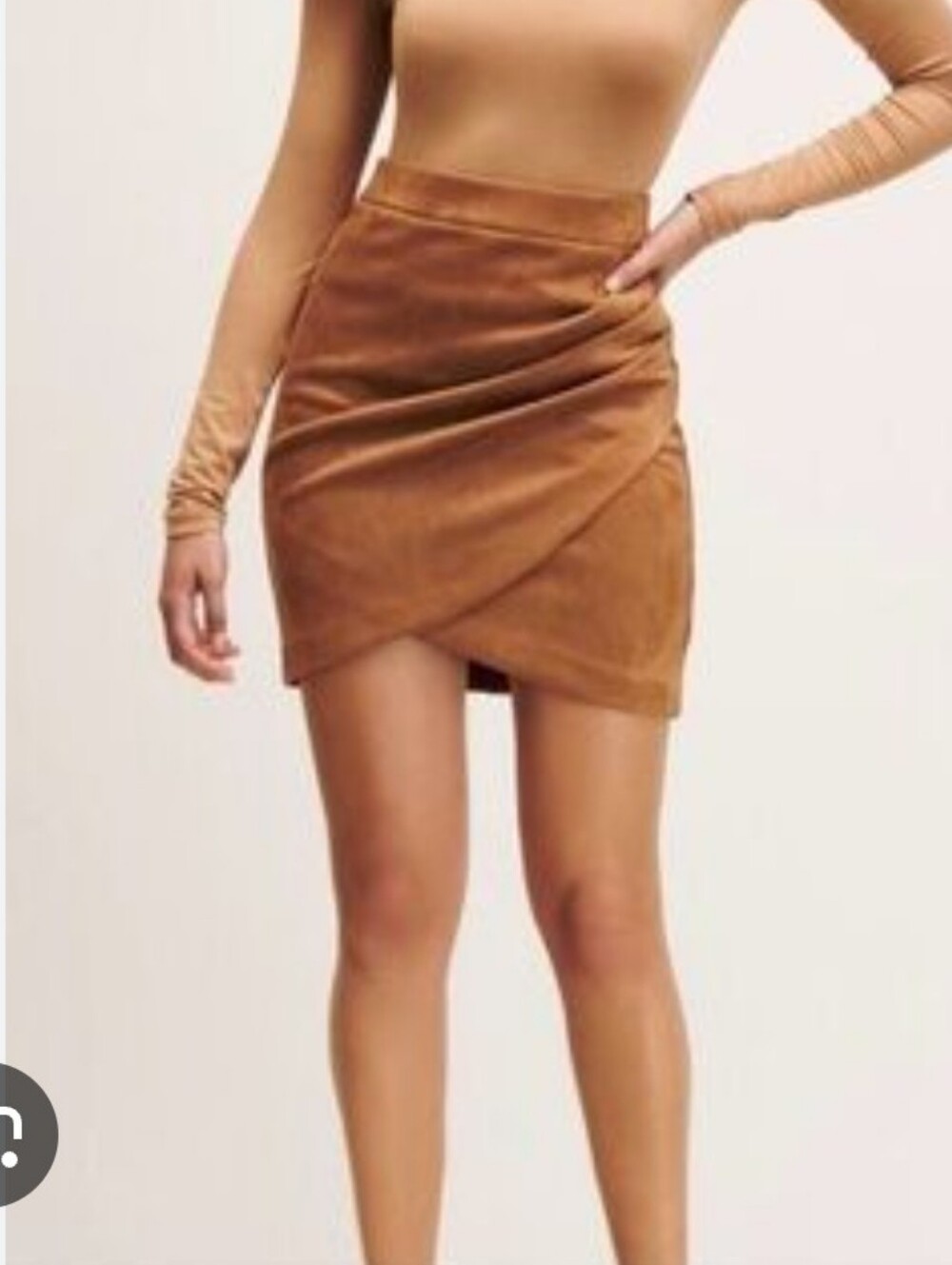Dynamite Faux Suede Mini Skirt